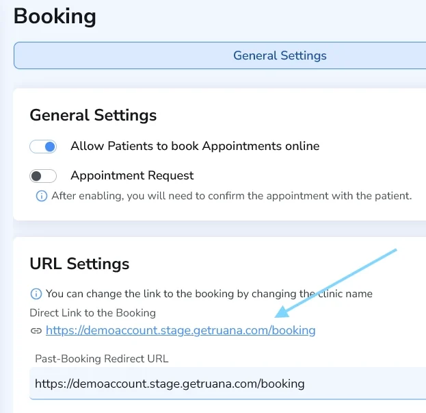 Shareable booking link across platforms