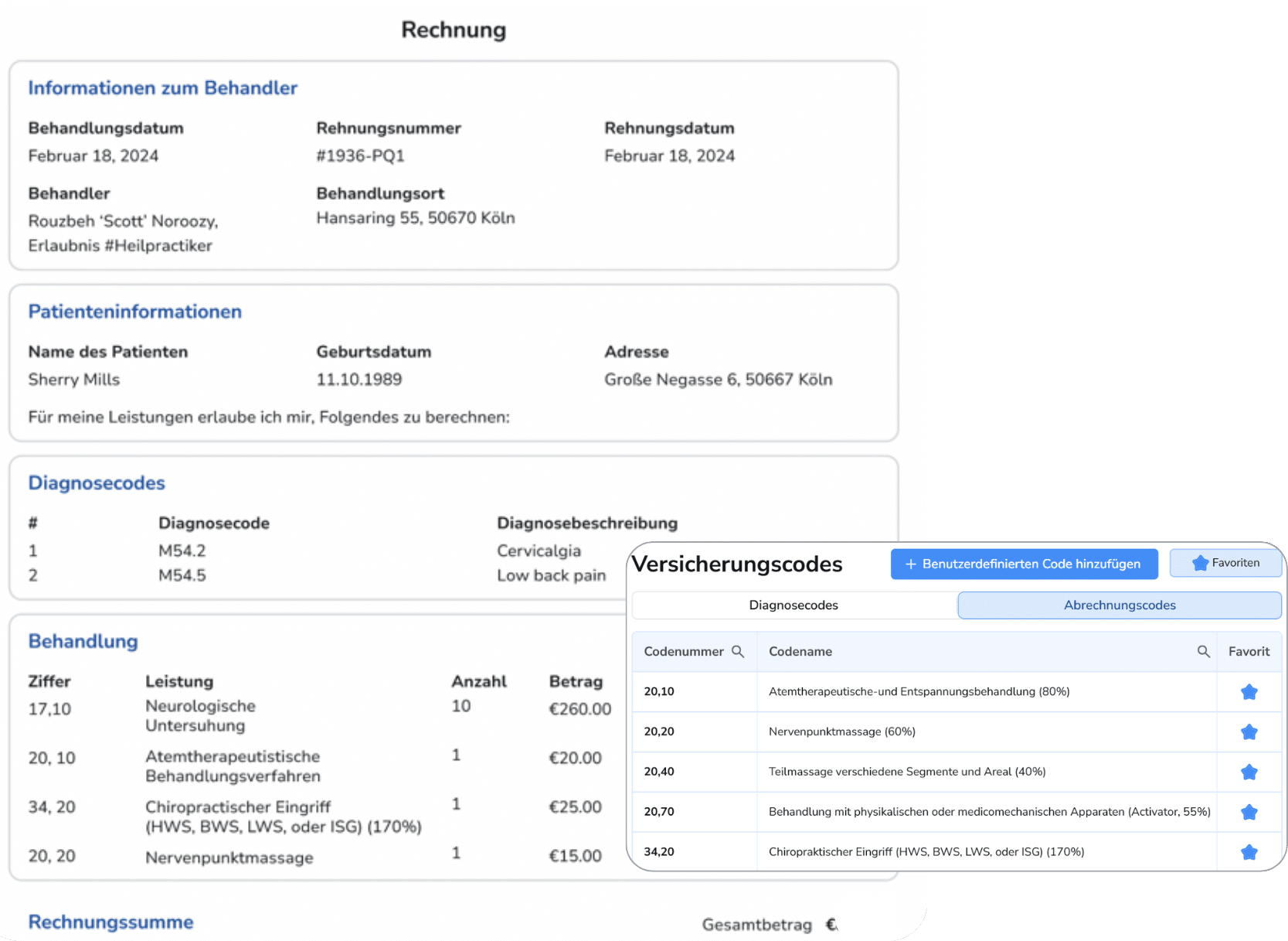 Rechnungsstellung & Abrechnung (mit Online-Vorauszahlung)