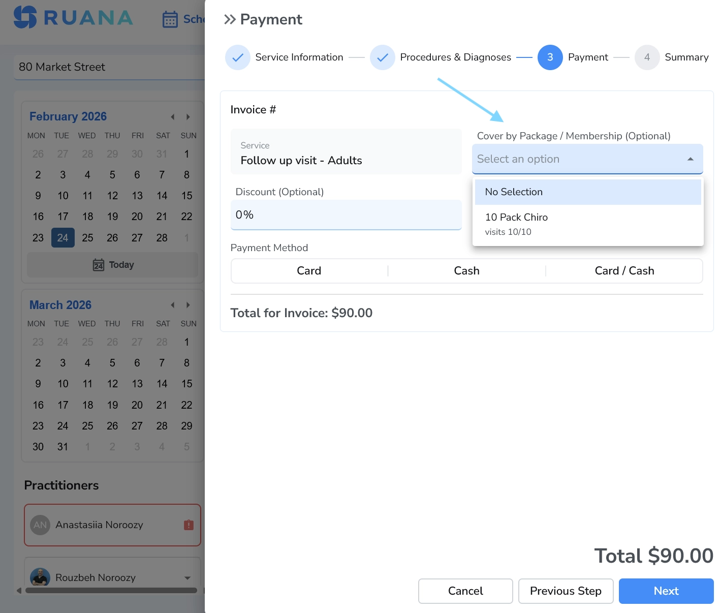 Automatische Paketverwaltung und Abrechnung