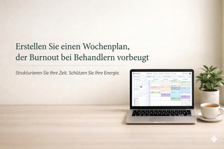 Burnout bei Therapeuten vermeiden: So gestalten Sie Ihren Wochenplan nachhaltig