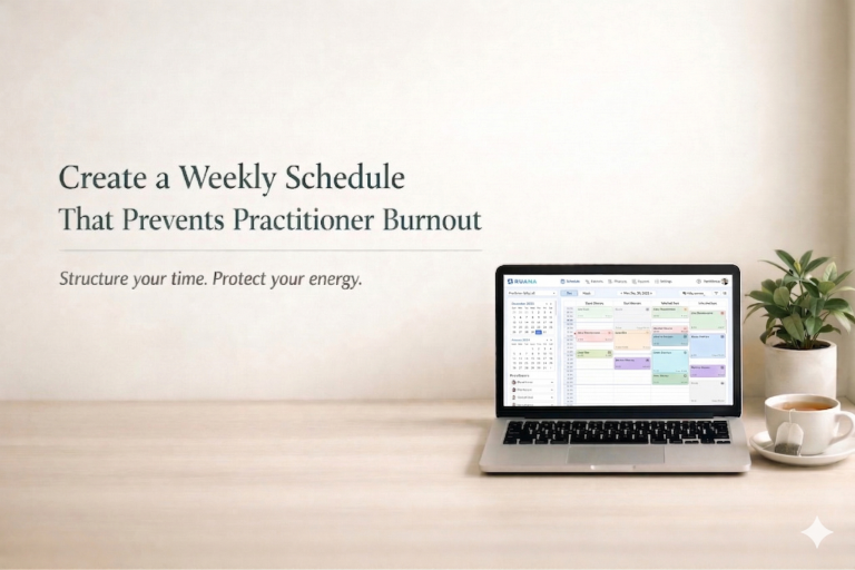 How to Create a Weekly Schedule That Prevents Practitioner Burnout